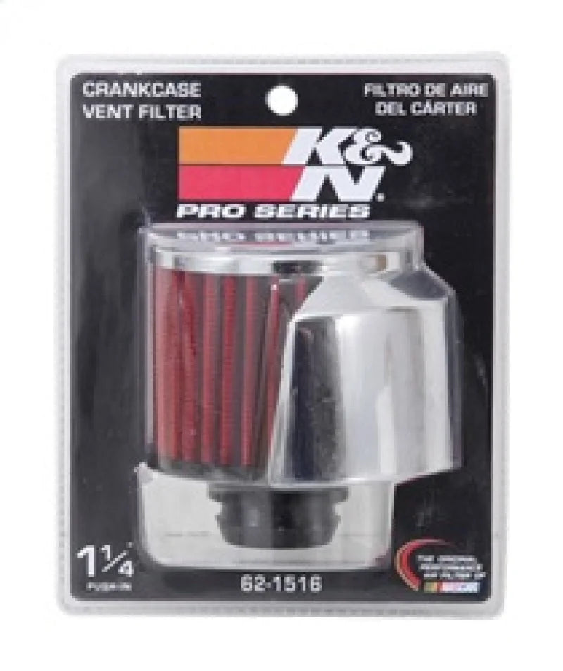 K&N 1in Flange L x 3in OD x 2.5in Height Clamp On Crankcase Vent Filter - Additional View 6