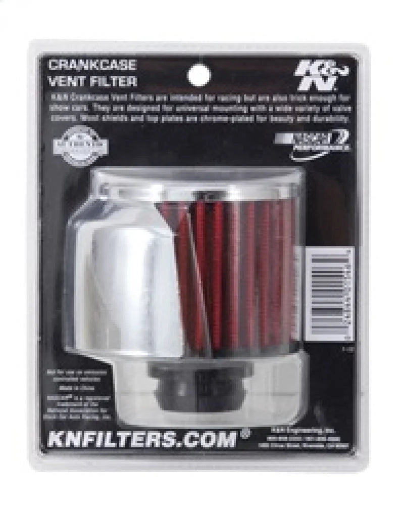 K&N 1in Flange L x 3in OD x 2.5in Height Clamp On Crankcase Vent Filter - Additional View 7