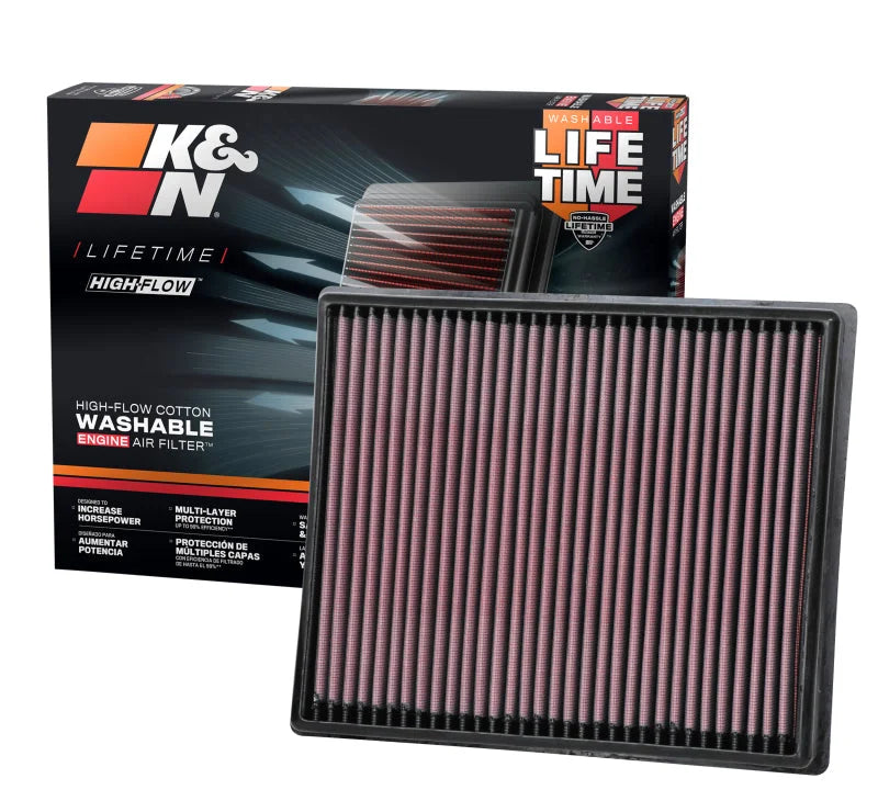 K&N 20-21 Nissan Frontier 3.8L V6 Replacement Air Filter - Detail View