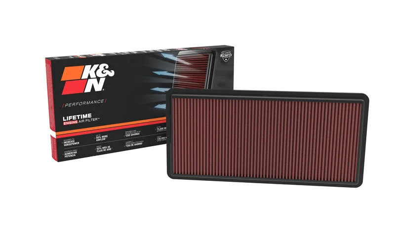 K&N 20-21 Polaris Slingshot 1997 Replacement Air Filter - Back View