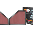 Load image into Gallery viewer, K&amp;N 20-22 BMW M3 L6 3.0L F/I Replacement Air Filter - Back View