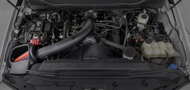 K&N 20-22 Ford F250/F350 V8 6.2L NextGen Cold Air Intake - Side View