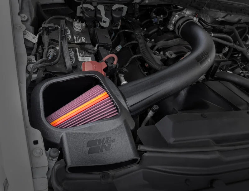 K&N 20-22 Ford F250/F350 V8 6.2L NextGen Cold Air Intake - Back View