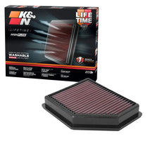 Load image into Gallery viewer, K&amp;N 20-22 Nissan Sentra 2.0L L4 Replacement Air Filter - Installation View