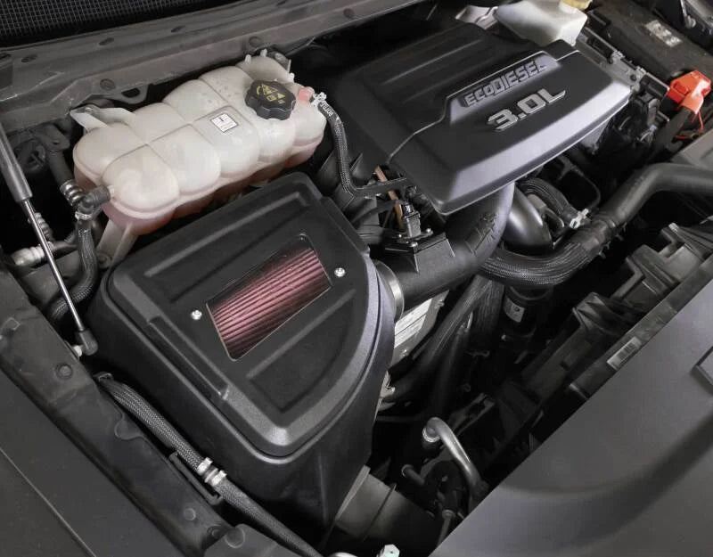 K&N 20-23 RAM 1500 V6 3.0L Diesel Performance Air Intake System - Side View