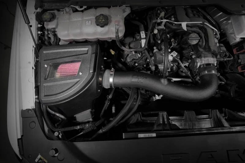 K&N 20-23 RAM 1500 V6 3.6L Performance Air Intake System - Side View