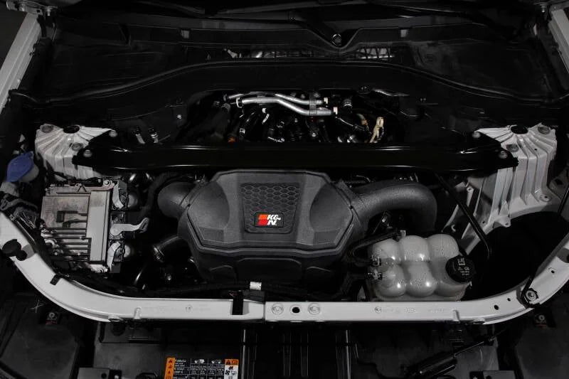 K&N 20-24 Ford Explorer 3.0L V6 / 20-24 Lincoln Aviator 3.0L V6 Performance Air Intake System - Installation View