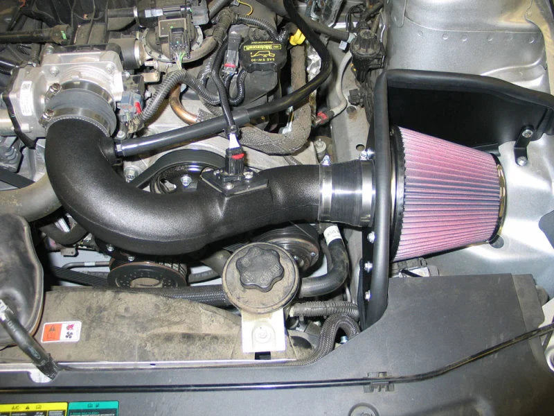K&N 2010 Ford Mustang V6 4L Performance Intake Kit - Side View