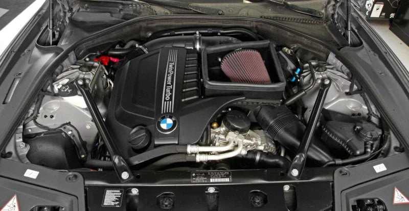 K&N 2011-2016 BMW 535i L6-3.0L F/I AirCharger Performance Intake - Back View