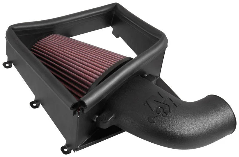 K&N 2011-2016 BMW 535i L6-3.0L F/I AirCharger Performance Intake - Installation View
