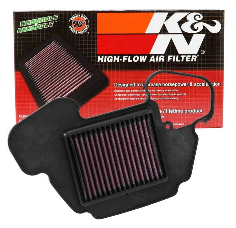 K&N 2013-2015 Honda Grom 125/MSX125 Air Filter - Side View