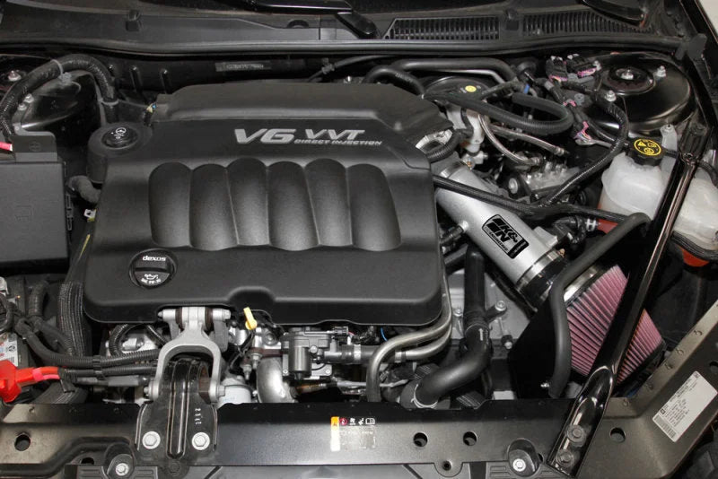 K&N 2013 Chevy Impala  13.6L  69 Series Typhoon Perf Intake Kit - Side View
