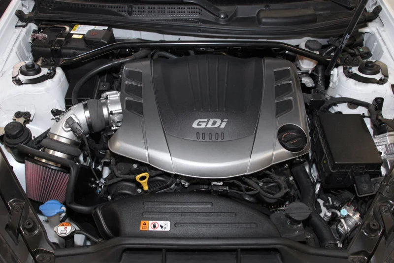 K&N 2013 Hyundai Genesis Coupe 3.8L V6 Typhoon Performance Intake Performance kit - Back View