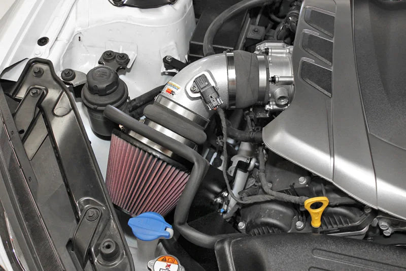 K&N 2013 Hyundai Genesis Coupe 3.8L V6 Typhoon Performance Intake Performance kit - Installation View