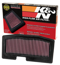 Load image into Gallery viewer, K&amp;N 2013 Triumph Street Triple 675 Replacement Air Filter - Back View
