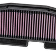 Load image into Gallery viewer, K&amp;N 2013 Triumph Street Triple 675 Replacement Air Filter - Installation View