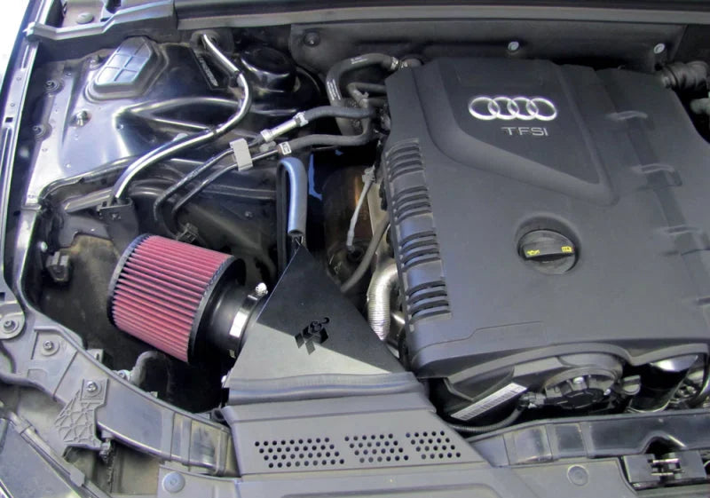 K&N 2014 Audi A4 2.0L Turbo Typhoon Air Intake - Side View