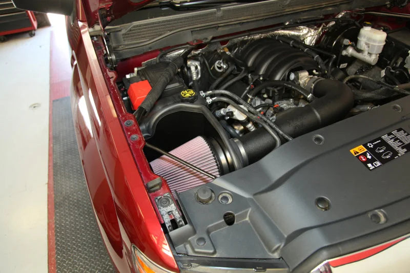 K&N 2014 CHEVROLET/GMC Silverado & Sierra V6 4.3L Performance Air Intake System - Side View