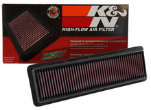 Load image into Gallery viewer, K&amp;N 2014 Hyundai Grand i10 L4 1.2L Replacement Air Filter - Back View