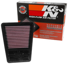 Load image into Gallery viewer, K&amp;N 2014 Kawasaki BX250 Ninja Replacement Air Filter - Back View