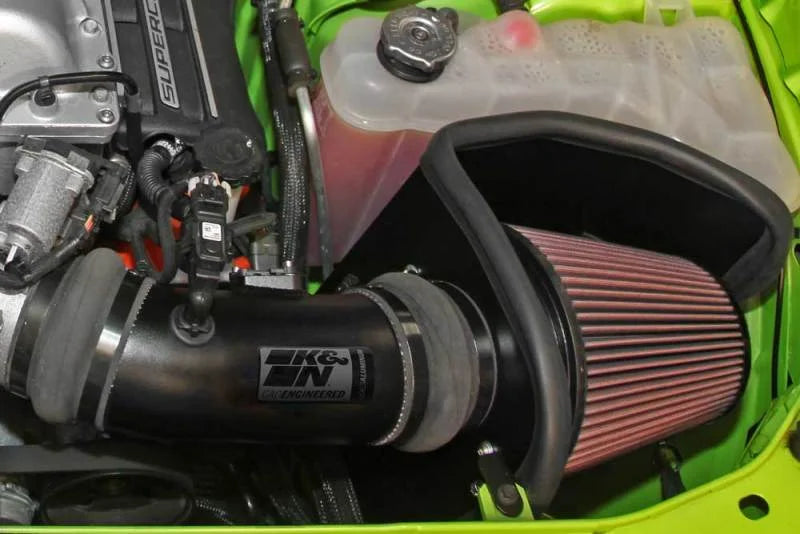 K&N 2015 Dodge Challenger/Charger 6.2L V8 Typhoon Short Ram Intake - Back View