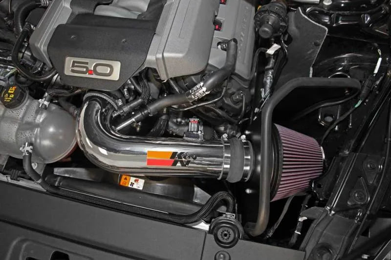 K&N 2015 Ford Mustang GT 5.0L V8 Typhoon Intake Kit - Side View