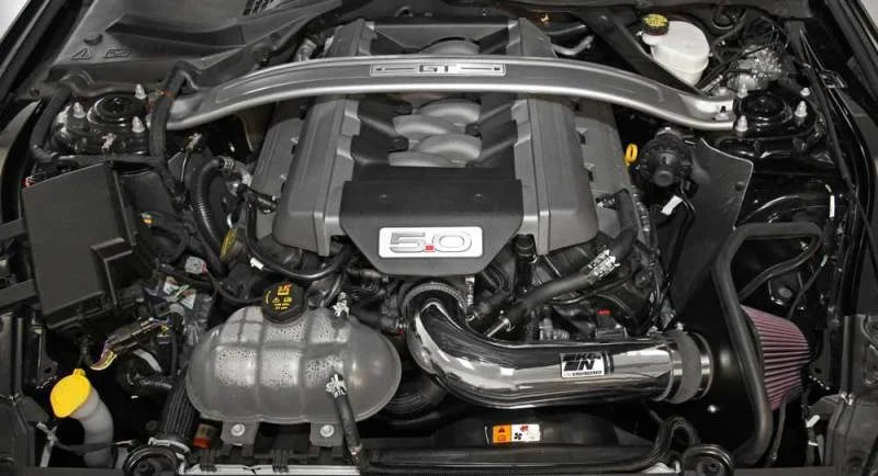 K&N 2015 Ford Mustang GT 5.0L V8 Typhoon Intake Kit - Back View