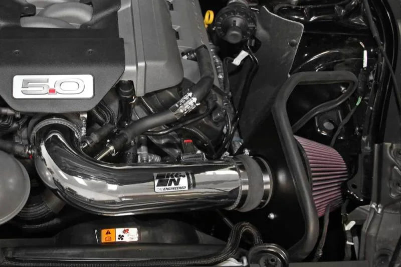 K&N 2015 Ford Mustang GT 5.0L V8 Typhoon Intake Kit - Installation View