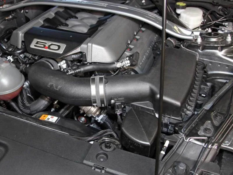 K&N 2015 Ford Mustang V8-5.0L Performance Air Intake System - Back View