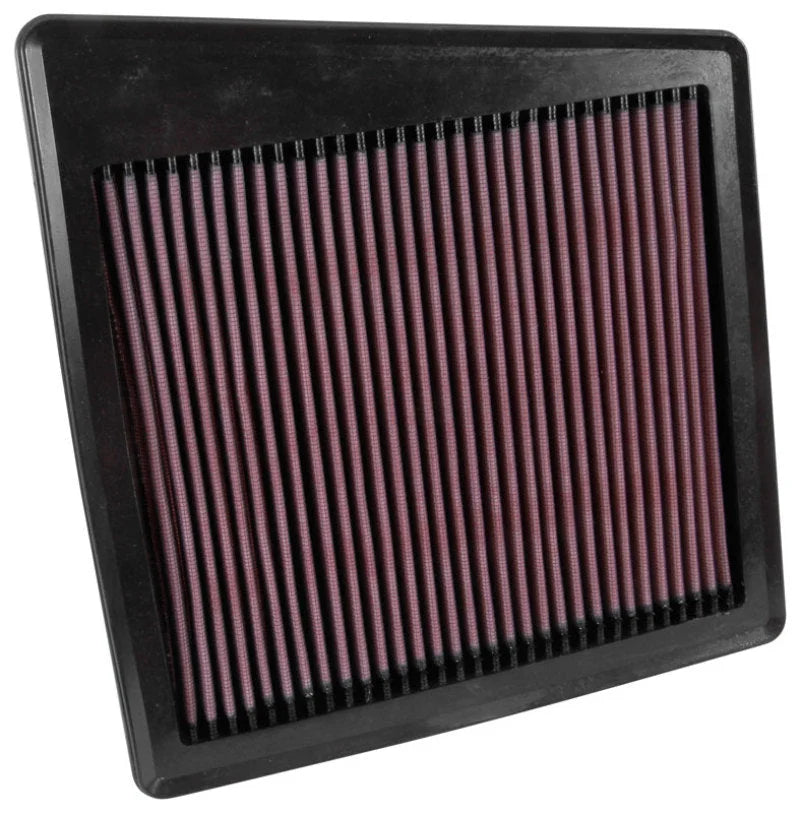 K&N 2016-2017 Nissan Titan XD V8-5.6L F/I Drop In Air Filter - Side View