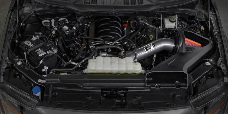 K&N 2016-2020 Ford F-150 V8 5.0L NextGen Aluminum Cold Air Intake - Side View