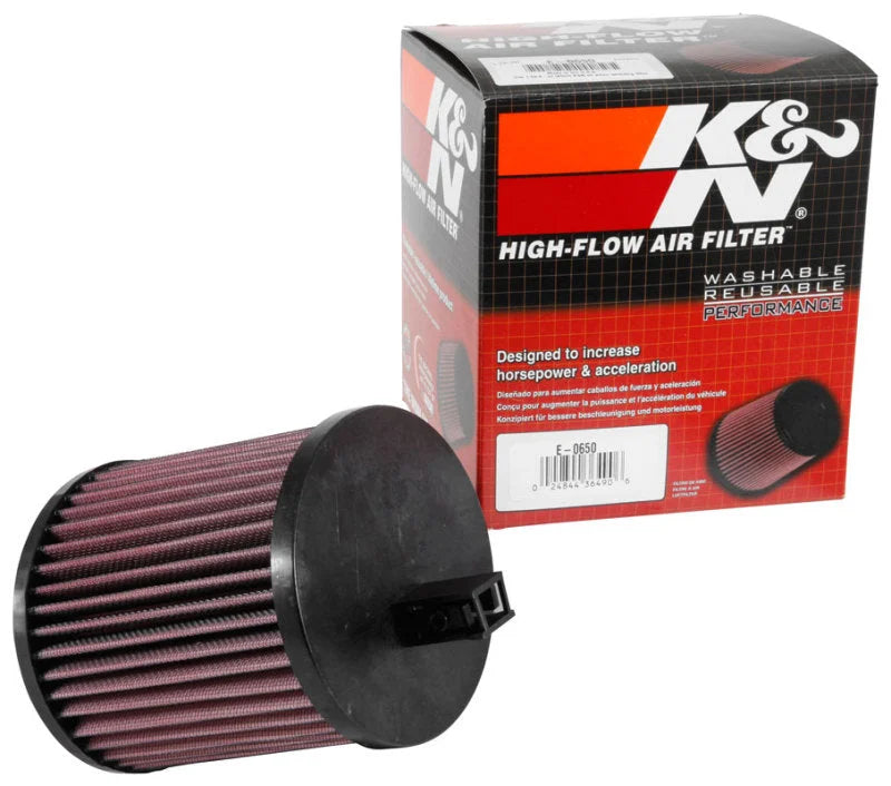 K&N 2016 Cadillac ATS-V V6-3.6L F/l Drop In Air Filter - Replacement Air Filter - Side View