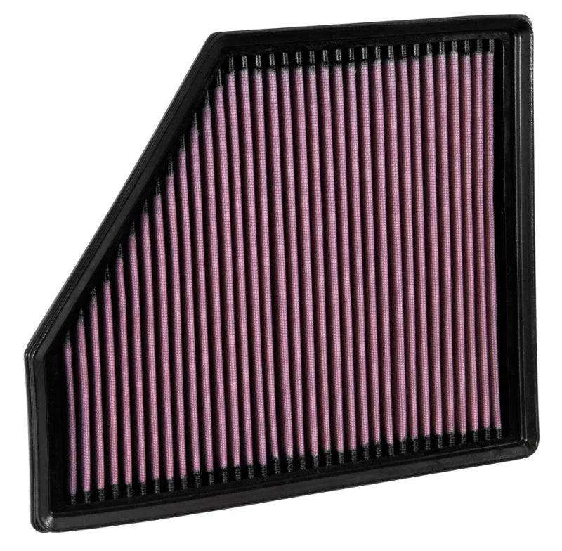 K&N 2016 Chevy Camaro SS 6.2L Drop In Air Filter - Side View