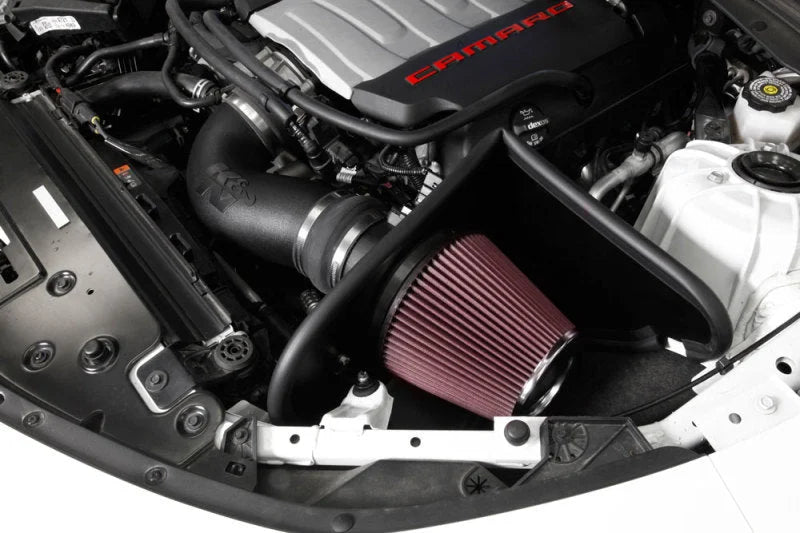 K&N 2016 Chevy Camaro SS V8-6.2L AirCharger Performance Intake - Side View