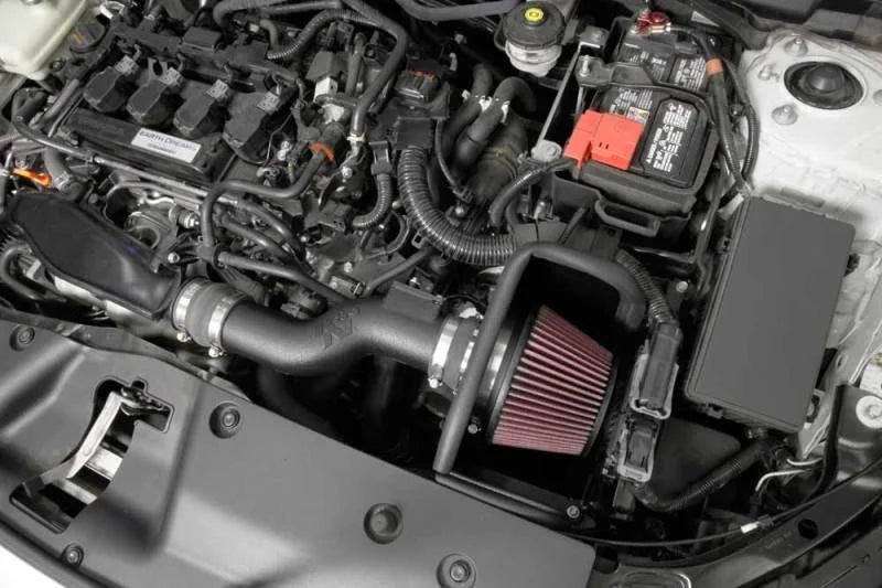K&N 2016 Honda Civic L4-1.5L AirCharger Performance Intake Kit - Back View