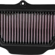 Load image into Gallery viewer, K&amp;N 2016 Kawasaki ZX1000 Ninja ZX-10R Race Specific Replacement Air Filter - Installation View