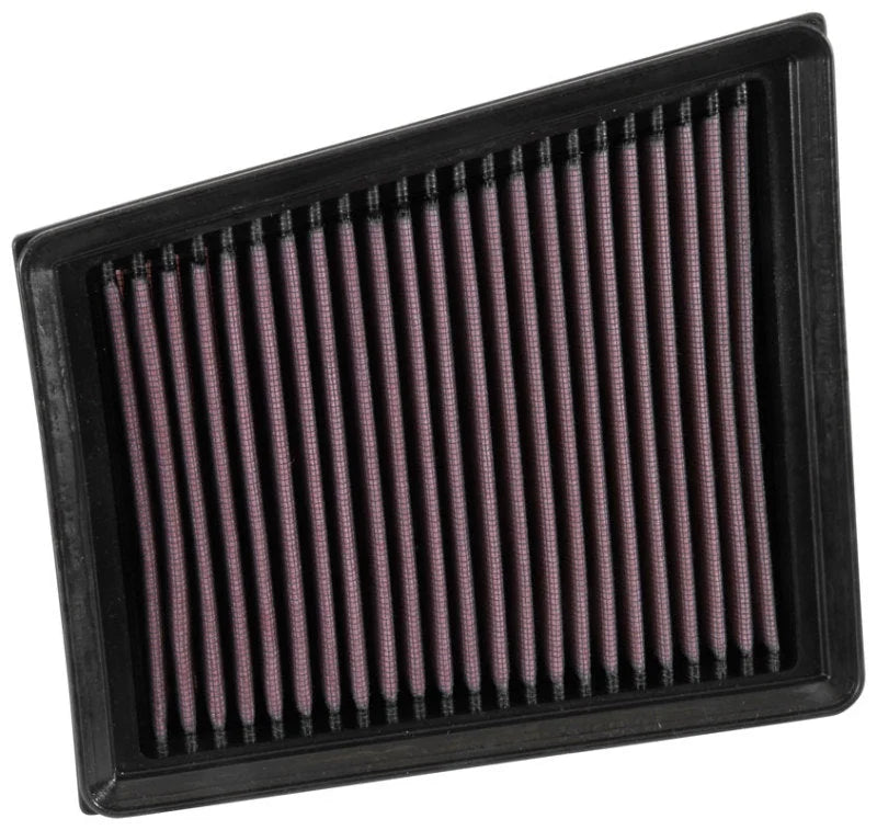 K&N 2016 Renault Megane IV L4-1.5L DSL Replacement Drop In Air Filter - Side View