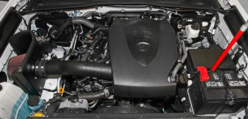 K&N 2016 Toyota Tacoma V6 3.5L AirCharger Performance Intake - Side View