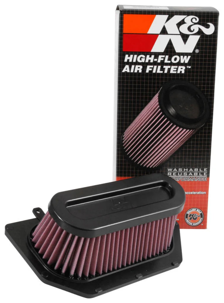 K&N 2017-2018 Suzuki GSXR1000 Replacement Air Filter - Side View