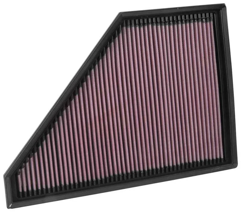 K&N 2017 Cadillac XT5 3.6L V6 F/I Drop In Air Filter - Side View