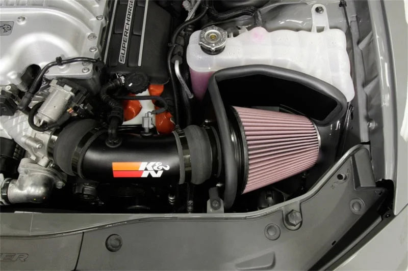 K&N 2017 Dodge Challenger Hellcat SC V8-6.2L F/l Typhoon Air Intake - Side View