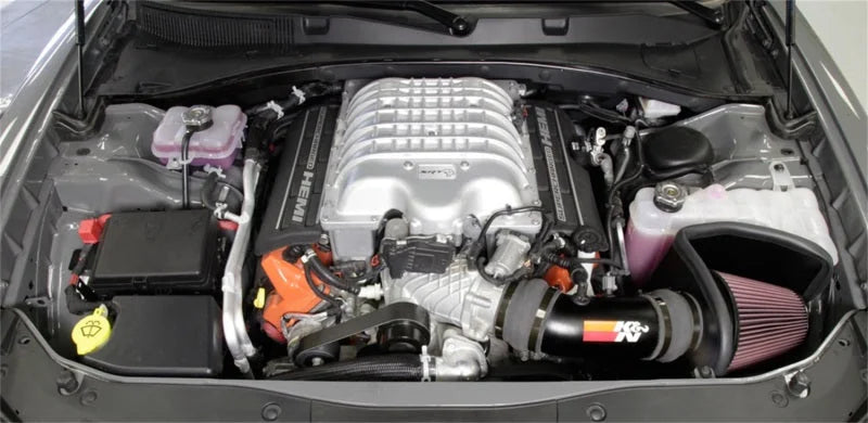K&N 2017 Dodge Challenger Hellcat SC V8-6.2L F/l Typhoon Air Intake - Back View
