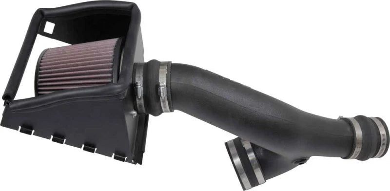 K&N 2017 Ford F150 Ecoboost V6-3.5L F/I Performance Air Intake Kit - Side View