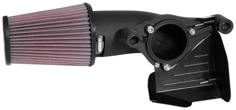 K&N 2017 Harley-Davidson H/D Touring Models AirCharger Performance Intake - Black - Side View