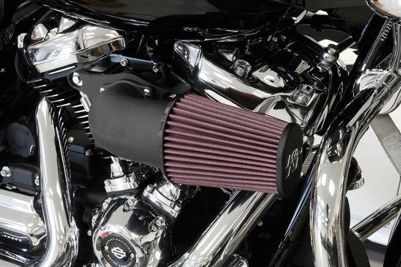K&N 2017 Harley-Davidson H/D Touring Models AirCharger Performance Intake - Black - Back View