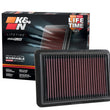 Load image into Gallery viewer, K&amp;N 2017 Hyundai Elantra L4-20L F/I Replacement Drop In Air Filter - Installation View