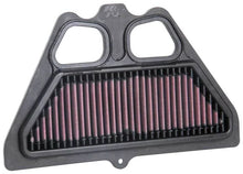 Load image into Gallery viewer, K&amp;N 2017 Kawasaki Z900 - 948CC Replacement Air Filter - Side View
