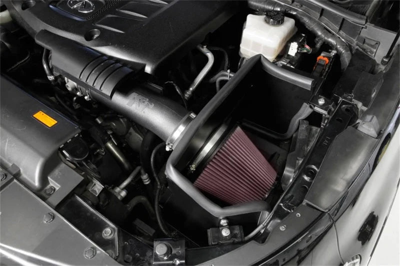 K&N 2017 Nissan Armada V8 5.6L AirCharger Performance Air Intake - Side View