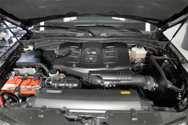 K&N 2017 Nissan Armada V8 5.6L AirCharger Performance Air Intake - Back View