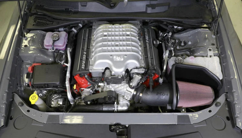 K&N 2018 Dodge Challenger Demon V8-6.2L F/I AirCharger Performance Intake - Side View
